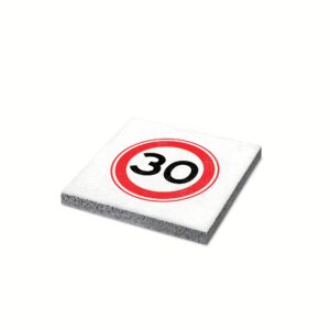 Tegel met snelheid-aanduiding