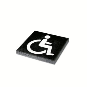 Tegel met opdruk 'Invalide'