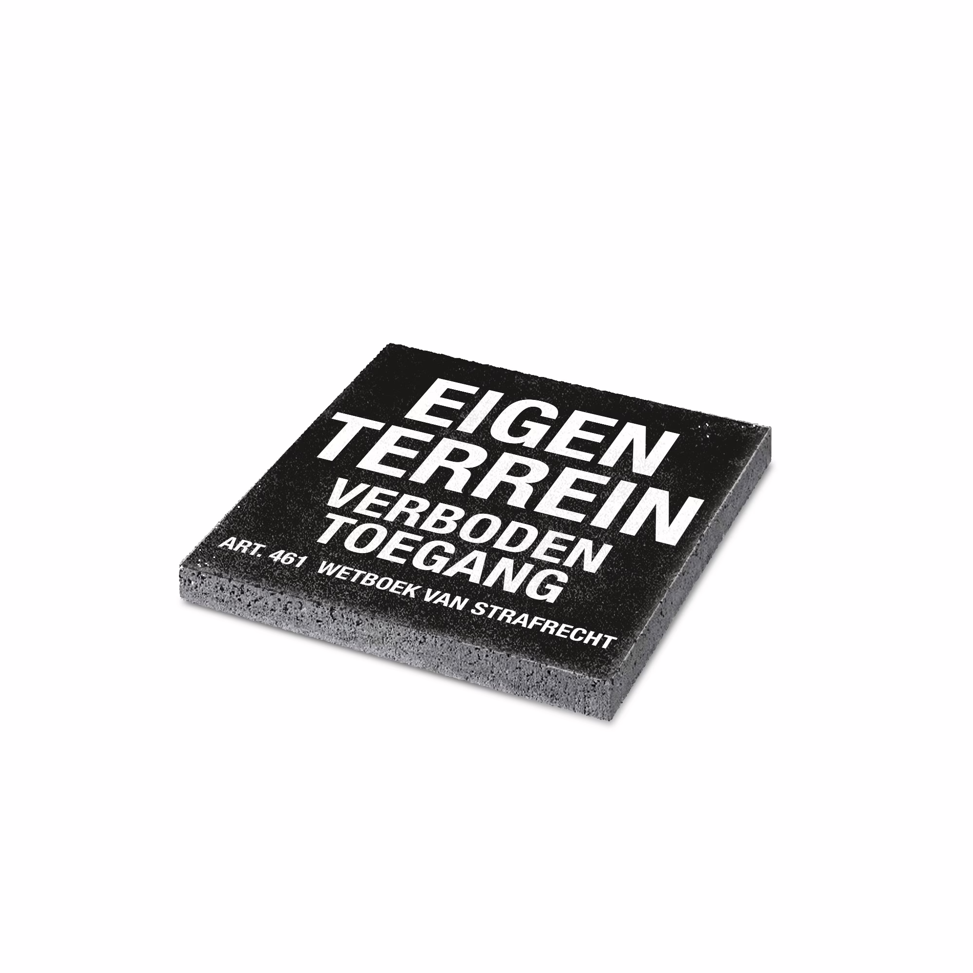 Eigen terrein – verboden toegang tegel – Symbooltegel voor eigen terrein
