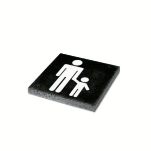 Tegel met opdruk 'Man met Kind'